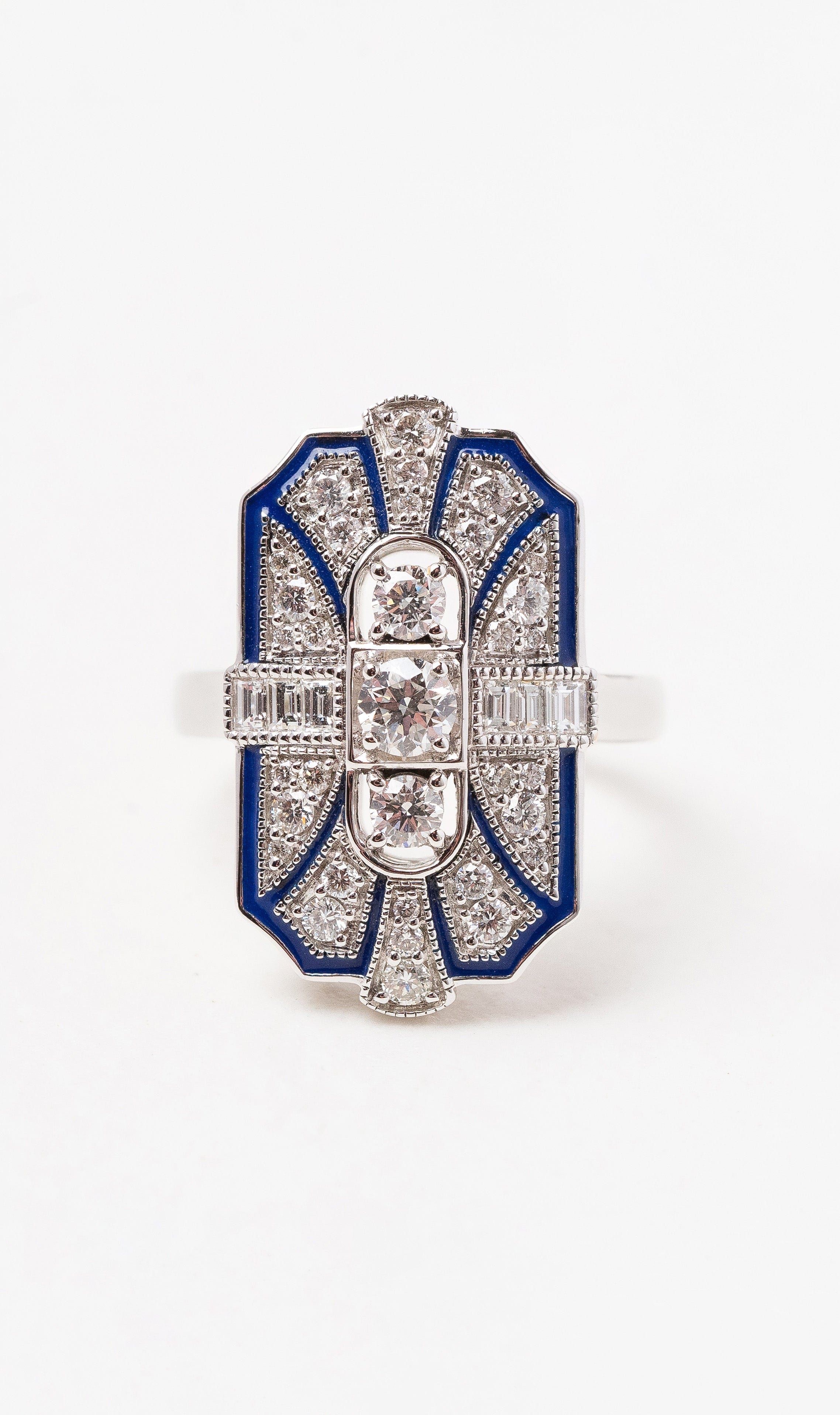 Hogans Family Jewellers 18K WG Art Deco Dress Ring