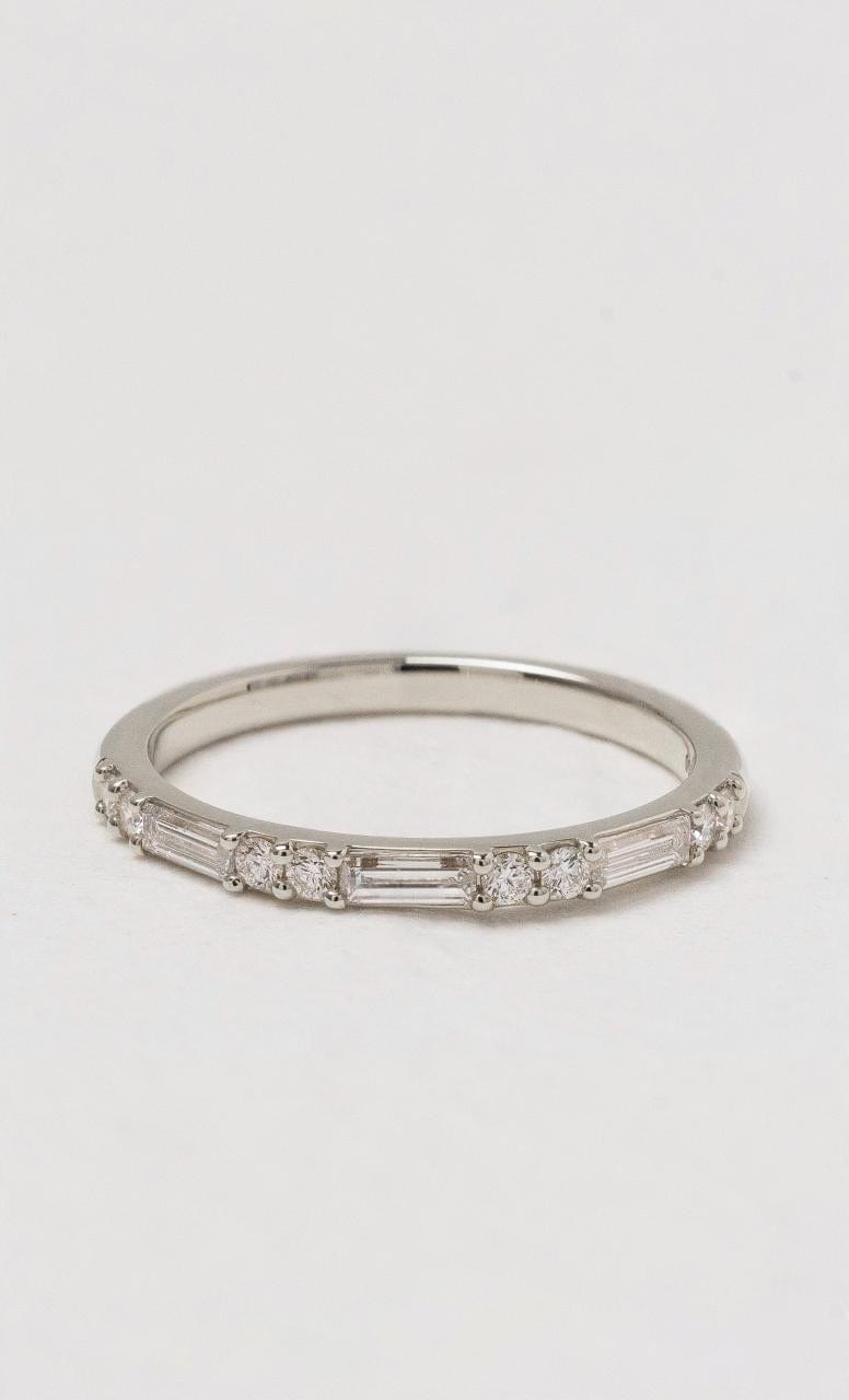 Hogans Family Jewellers 18K WG Baguette and Round Brilliant Diamond Band