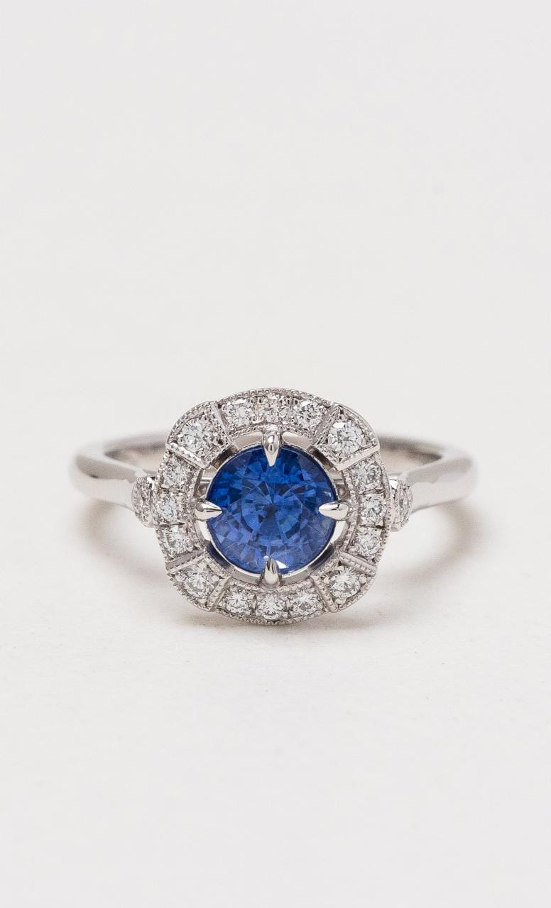 Hogans Family Jewellers 18K WG Ceylon Sapphire Ring