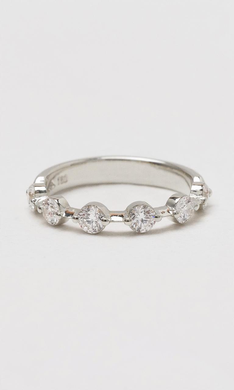Hogans Family Jewellers 18K WG Dots & Bars Diamond Band