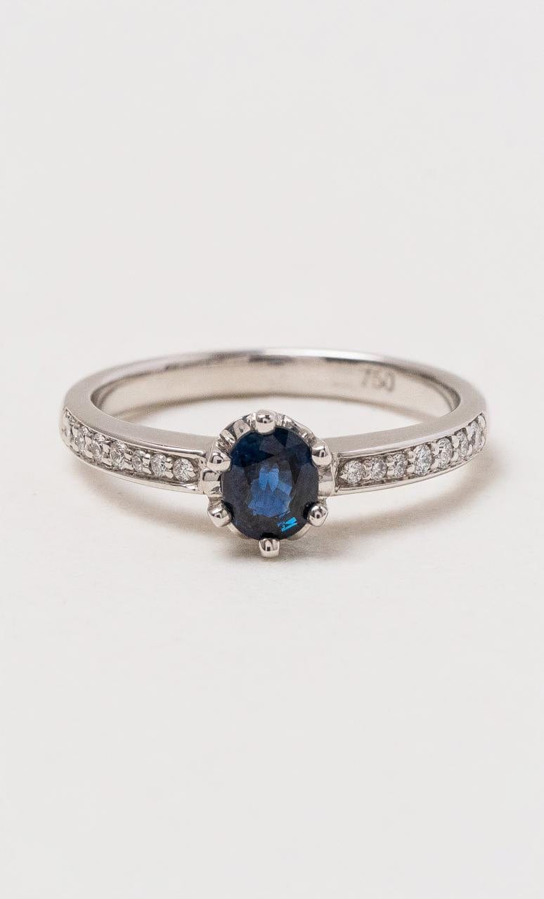 Hogans Family Jewellers 18K WG Oval Australian Sapphire Ring