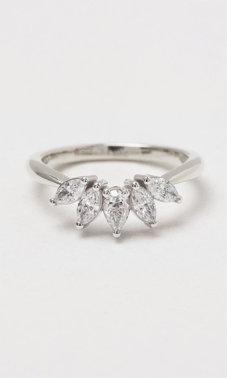 Hogans Family Jewellers 18K WG Pear & Marquise Diamond Contoured Ring