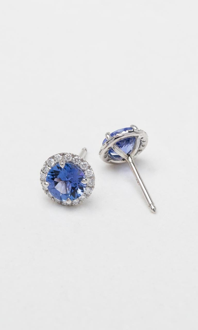 Hogans Family Jewellers 18K WG Tanzanite & Diamond Stud Earrings