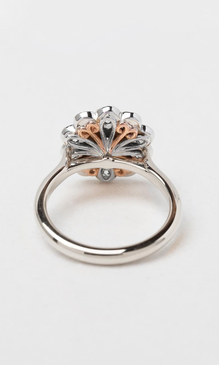 Hogans Family Jewellers 18K WRG Argyle-Certified Round Brilliant Cut Pink Diamond Daisy Cluster Ring