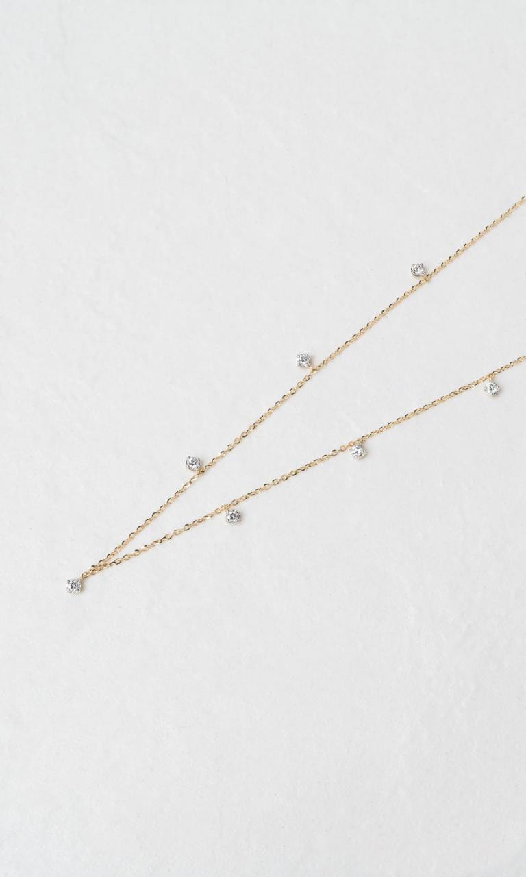 Hogans Family Jewellers 18K YG 0.212ct TDW Round Brilliant Diamond Necklace