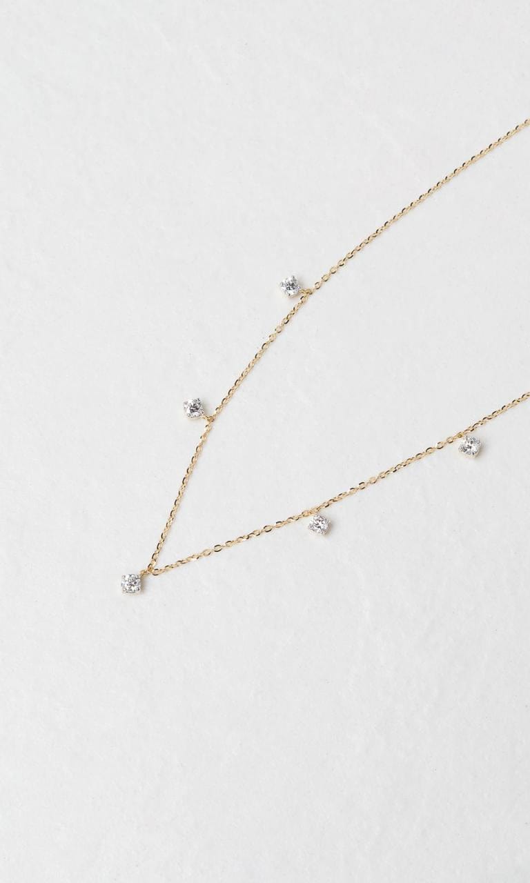 Hogans Family Jewellers 18K YG 0.350ct TDW Round Brilliant Diamond Necklace