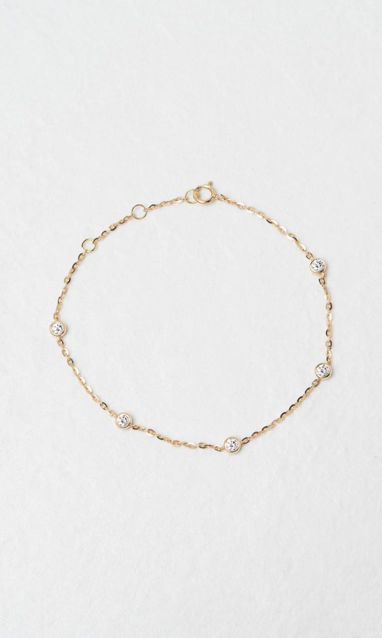 Hogans Family Jewellers 18K YG 0.35ct TDW Round Brilliant Diamond Bracelet