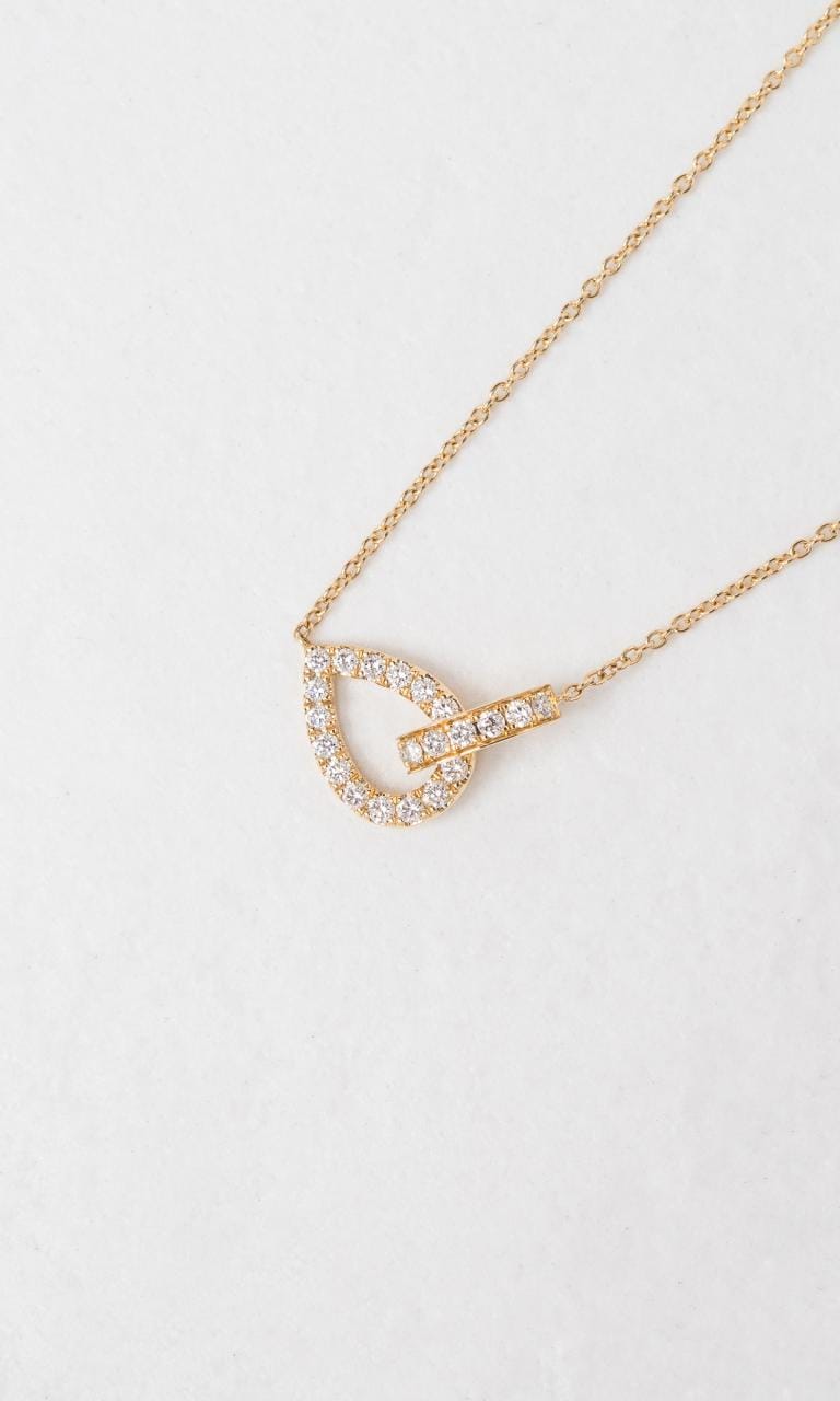 Hogans Family Jewellers 18K YG 0.37ct Round Brilliant Cut Diamond Necklace