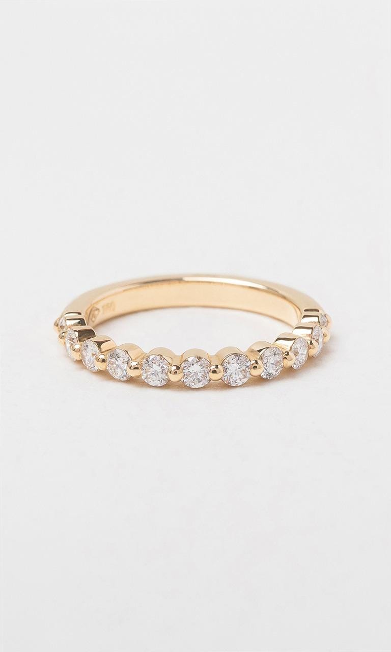 Hogans Family Jewellers 18K YG 0.55ct TDW Round Brilliant Cut Diamond Single Claw Band