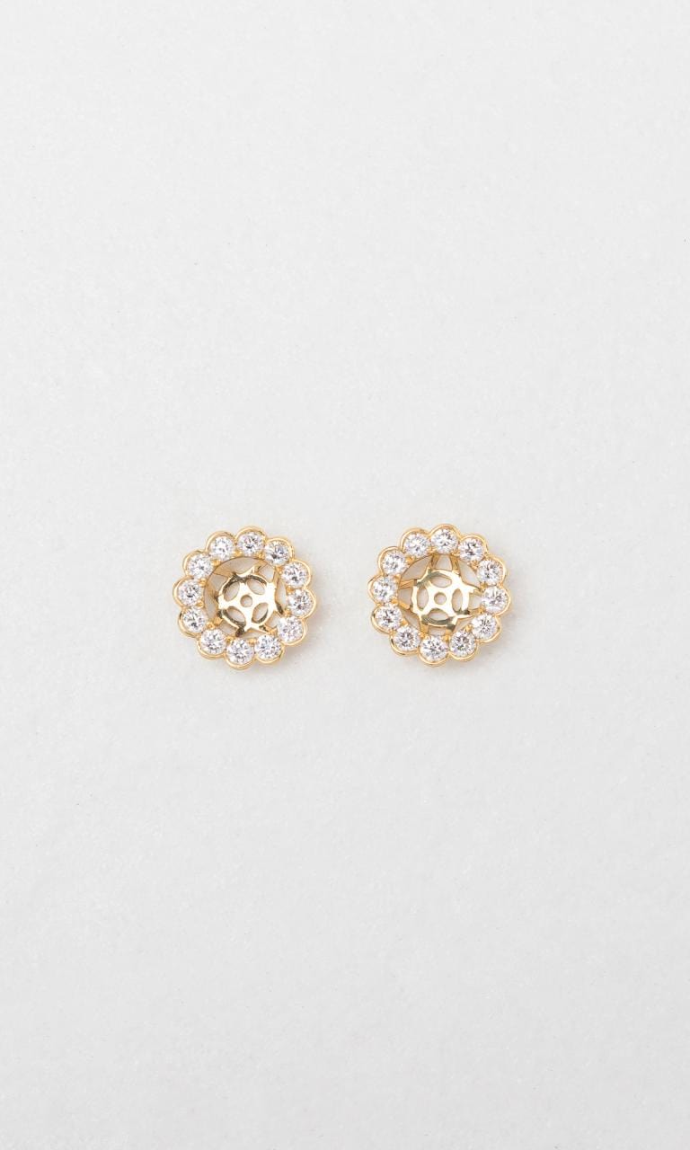 Hogans Family Jewellers 18K YG 0.66ct TDW Round Brilliant Diamond Jackets