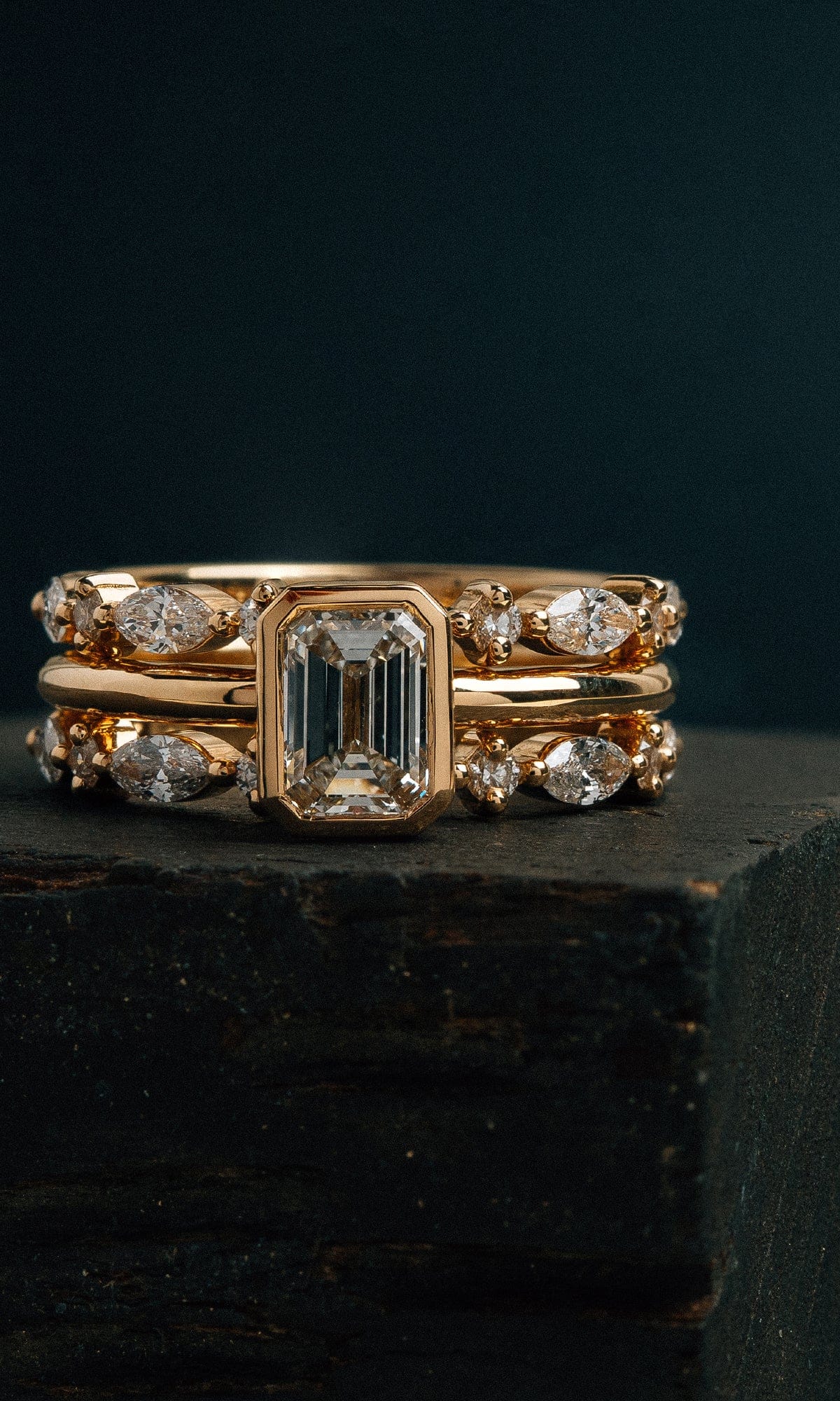 Hogans Family Jewellers 18K YG 0.80ct Emerald Cut Diamond Solitaire Ring
