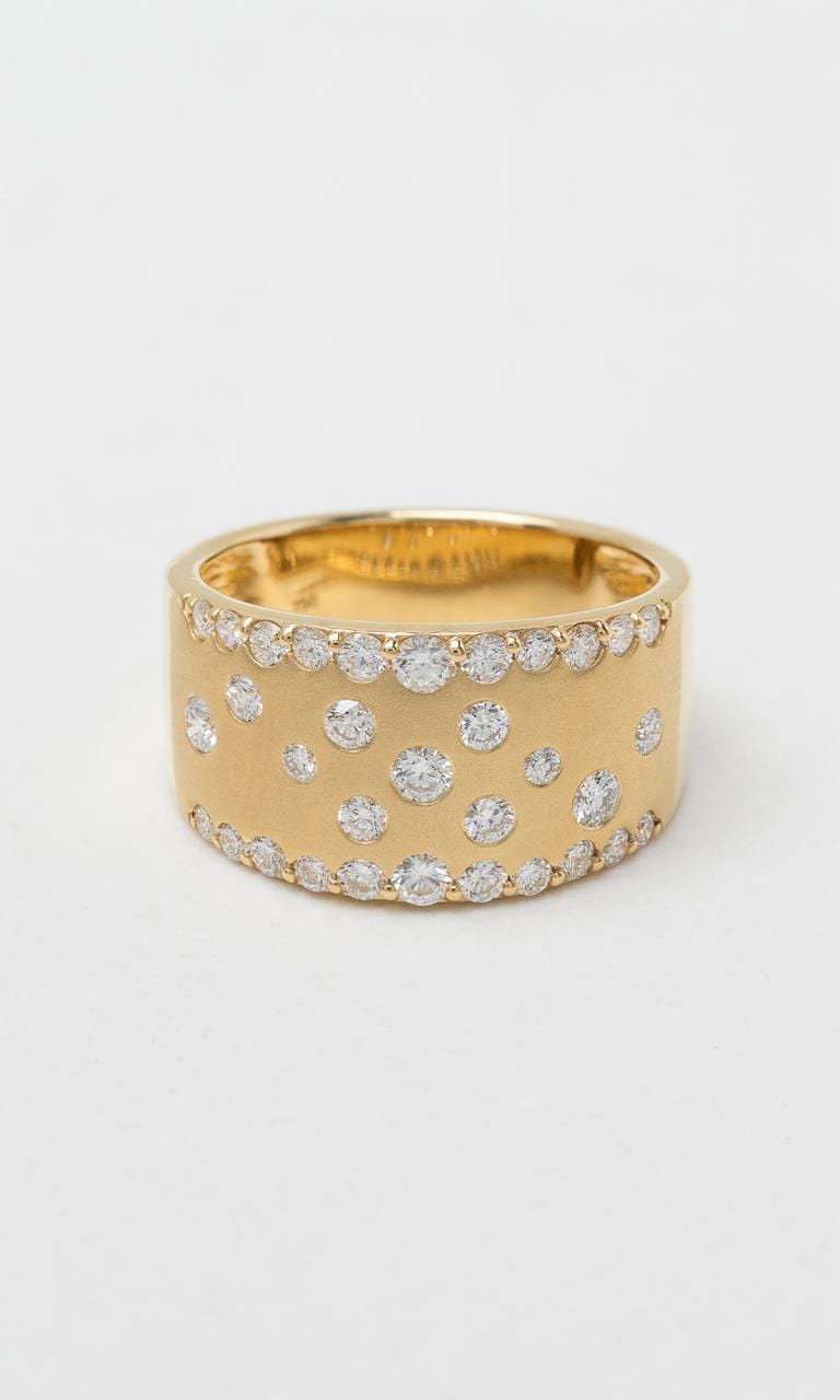 Hogans Family Jewellers 18K YG 0.80ct TDW Round Brilliant Diamond Tap Set Band