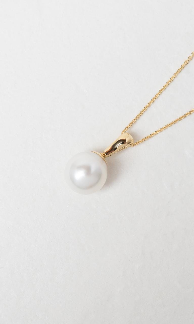 Hogans Family Jewellers 18K YG 12mm South Sea Pearl Enhancer Pendant