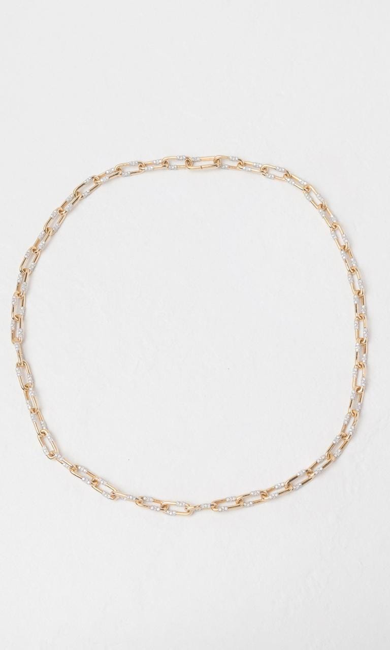 Hogans Family Jewellers 18K YG 5.78ct TDW Round Brilliant Cut Diamond Paperclip Chain Necklace