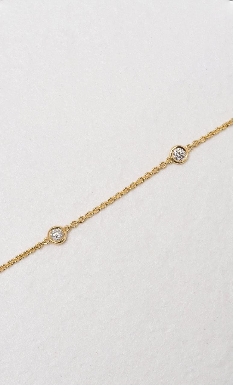 Hogans Family Jewellers 18K YG Bezel Set Diamond Bracelet