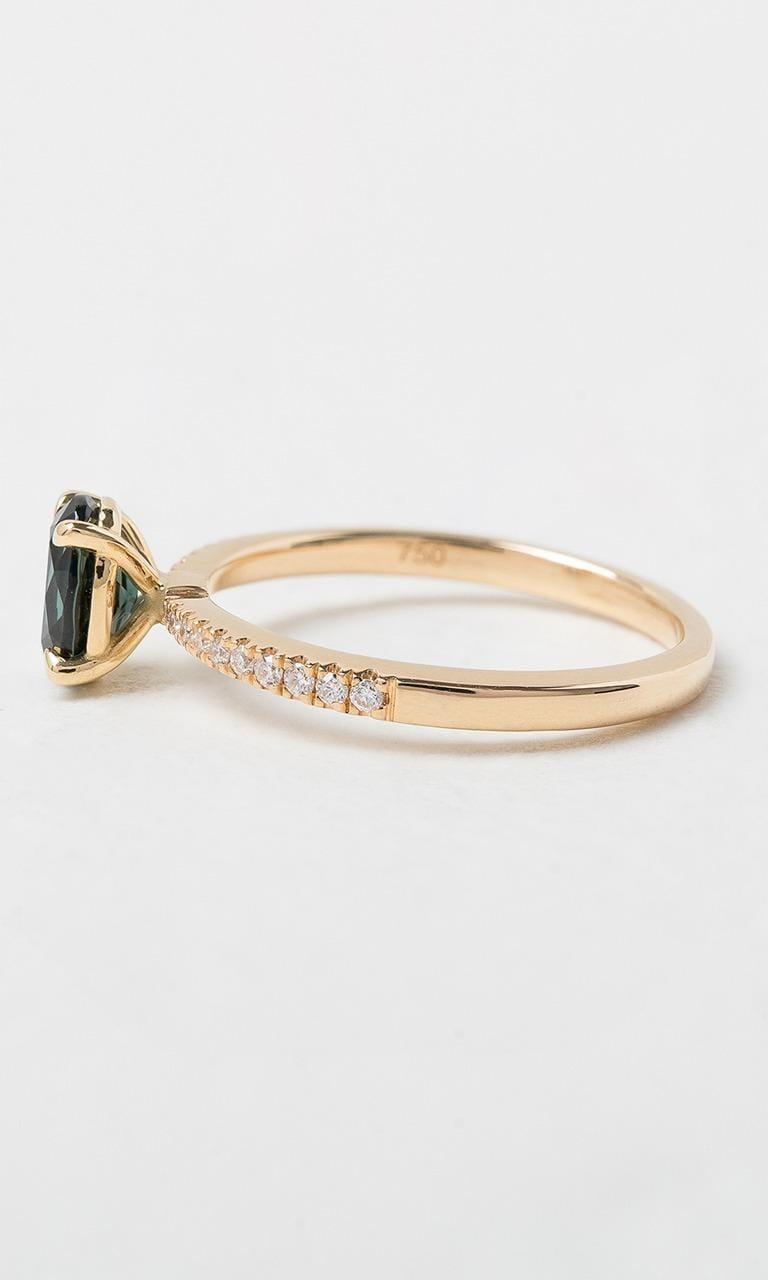 Hogans Family Jewellers 18K YG Oval Cut Sapphire Solitaire Ring