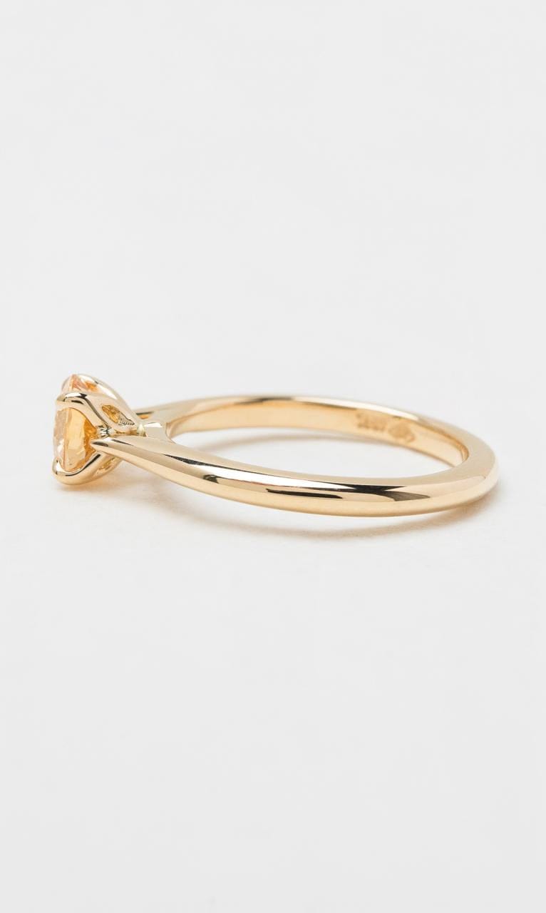 Hogans Family Jewellers 18K YG Round Brilliant Yellow Sapphire Solitaire Ring