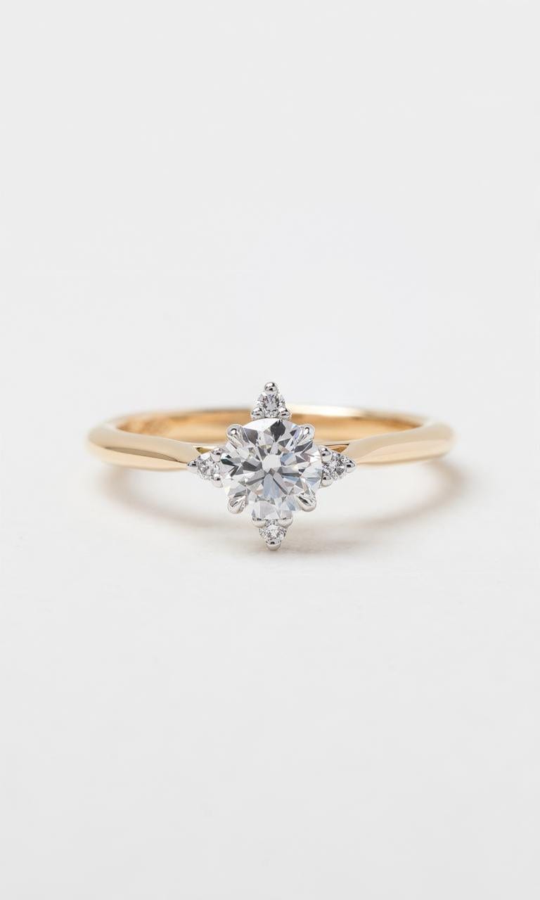 Hogans Family Jewellers 18K YWG 0.54ct TDW Round Brilliant Diamond Ring