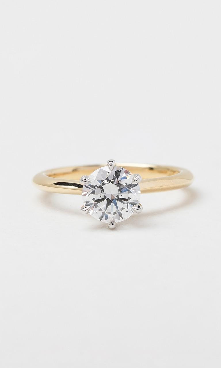 Hogans Family Jewellers 18K YWG 0.80ct Round Brilliant Cut Diamond Solitaire Ring