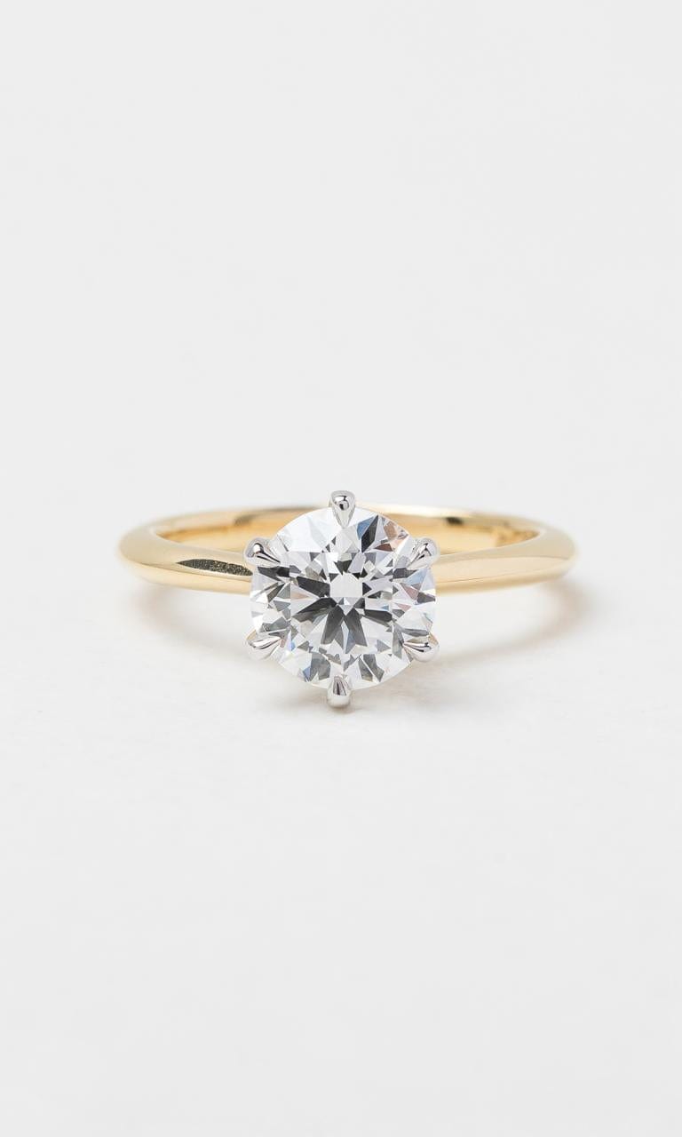 Hogans Family Jewellers 18K YWG 1.50ct Round Brilliant Solitaire Diamond Ring