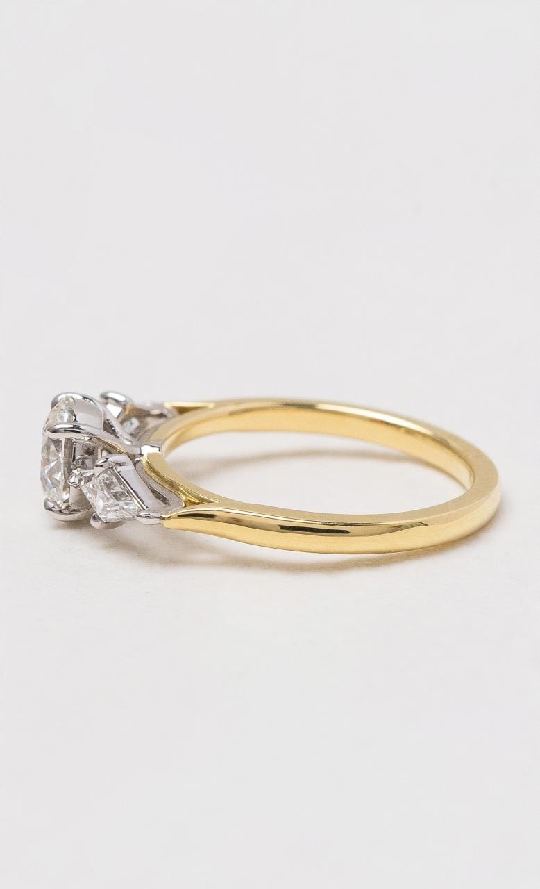 Hogans Family Jewellers 18K YWG Diamond Trilogy Ring