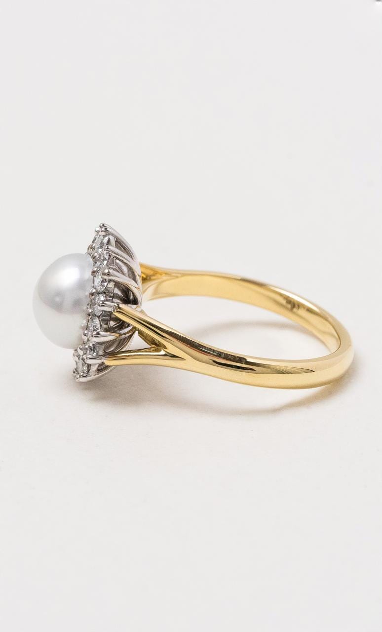 Hogans Family Jewellers 18K YWG South Sea Pearl Dress Ring