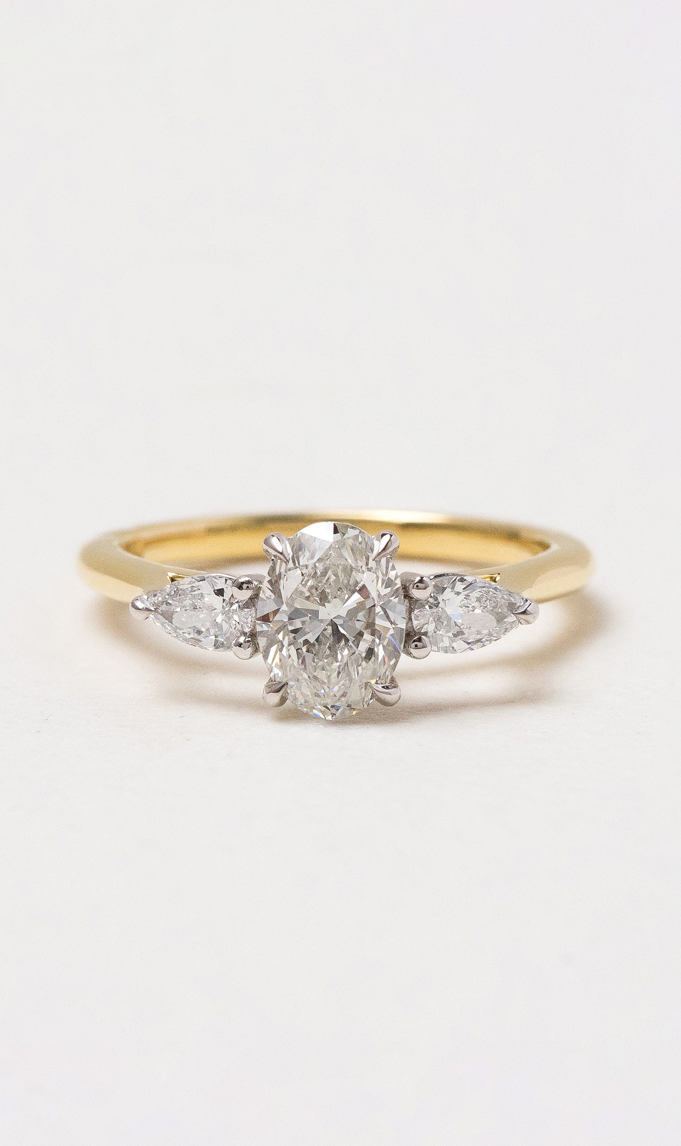 Hogans Family Jewellers 18K YWG Trilogy Diamond Ring