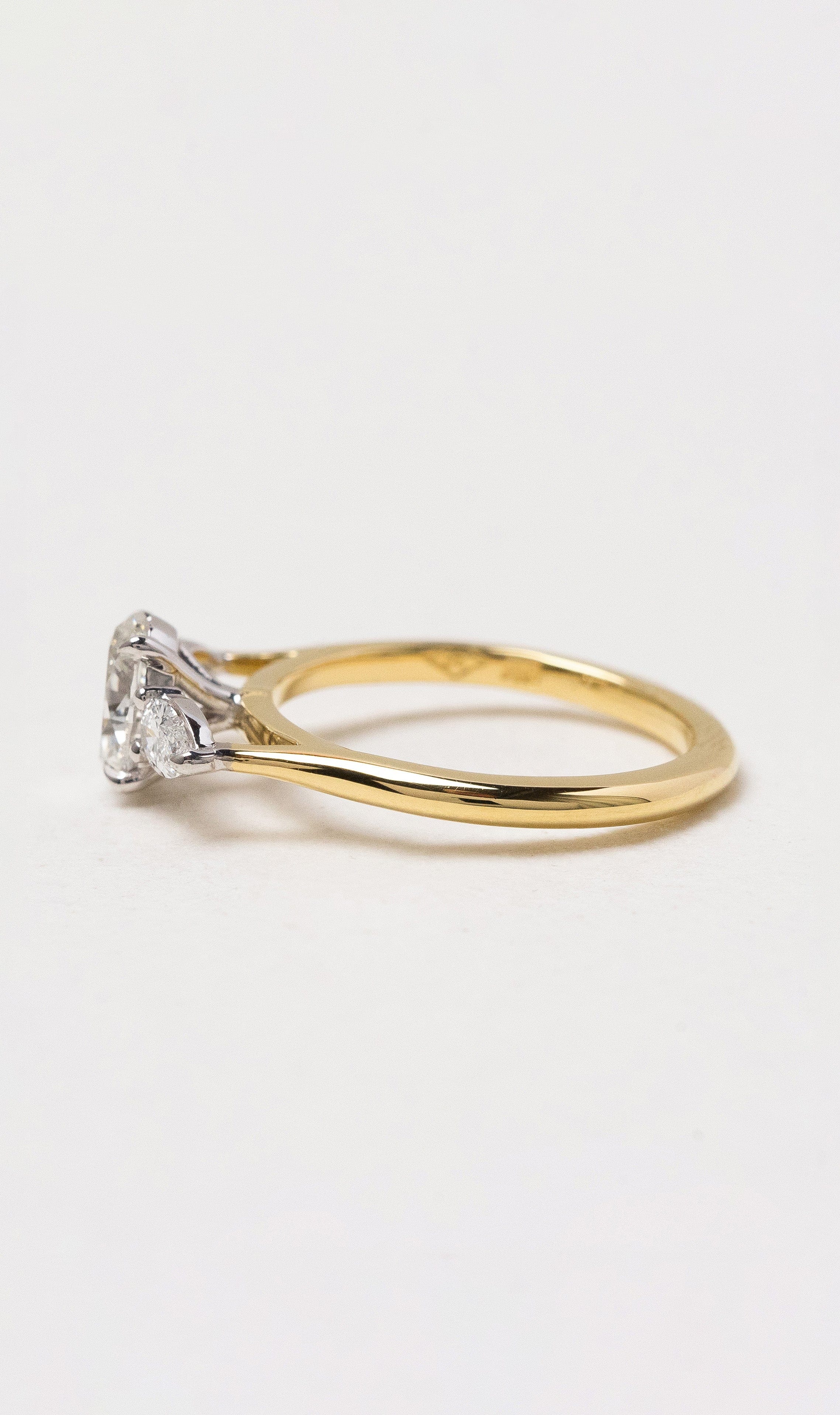 Hogans Family Jewellers 18K YWG Trilogy Diamond Ring