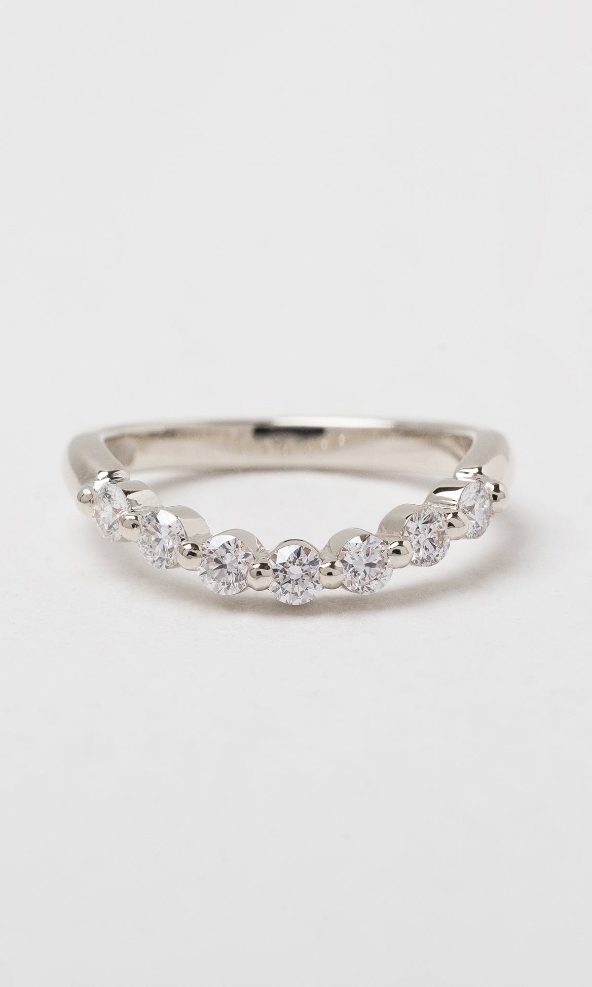 Hogans Family Jewellers 9K Medium Diamond Signet Huggie Band