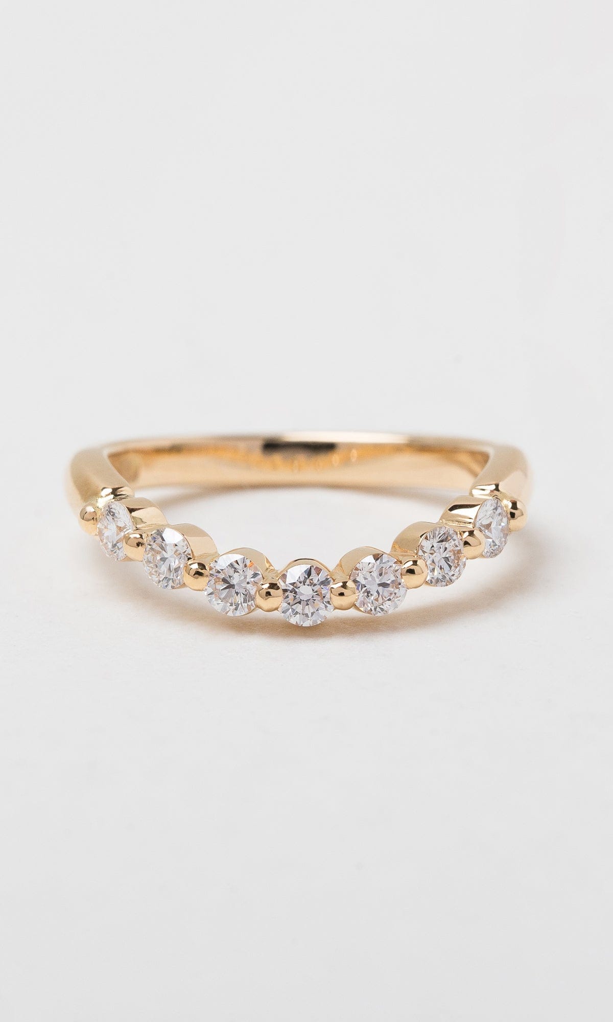 Hogans Family Jewellers 9K Medium Diamond Signet Huggie Band