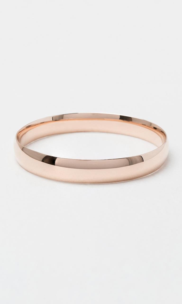 Hogans Family Jewellers 9K RG 10mm Plain Bangle