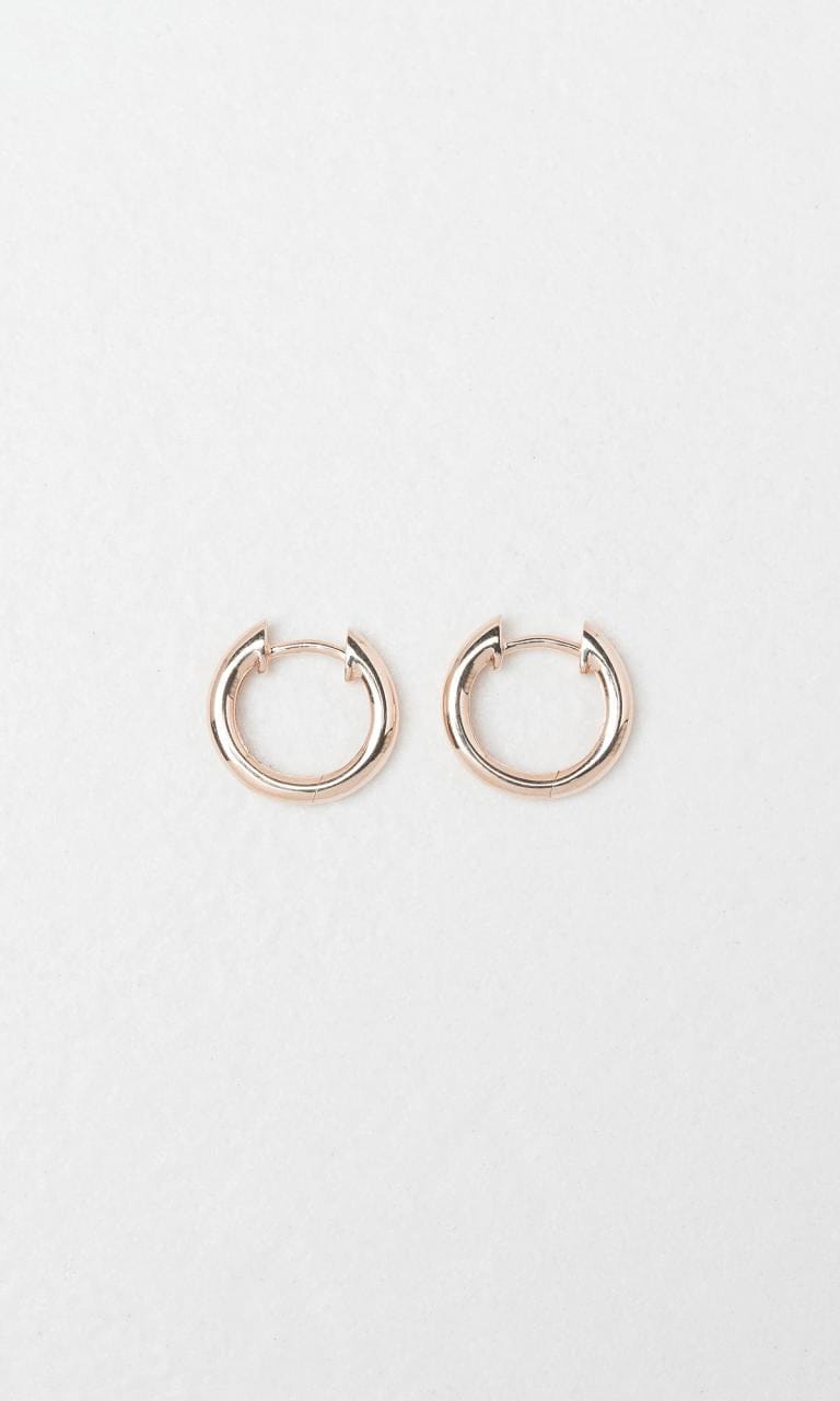 Hogans Family Jewellers 9K RG 11mm Huggie Earrings