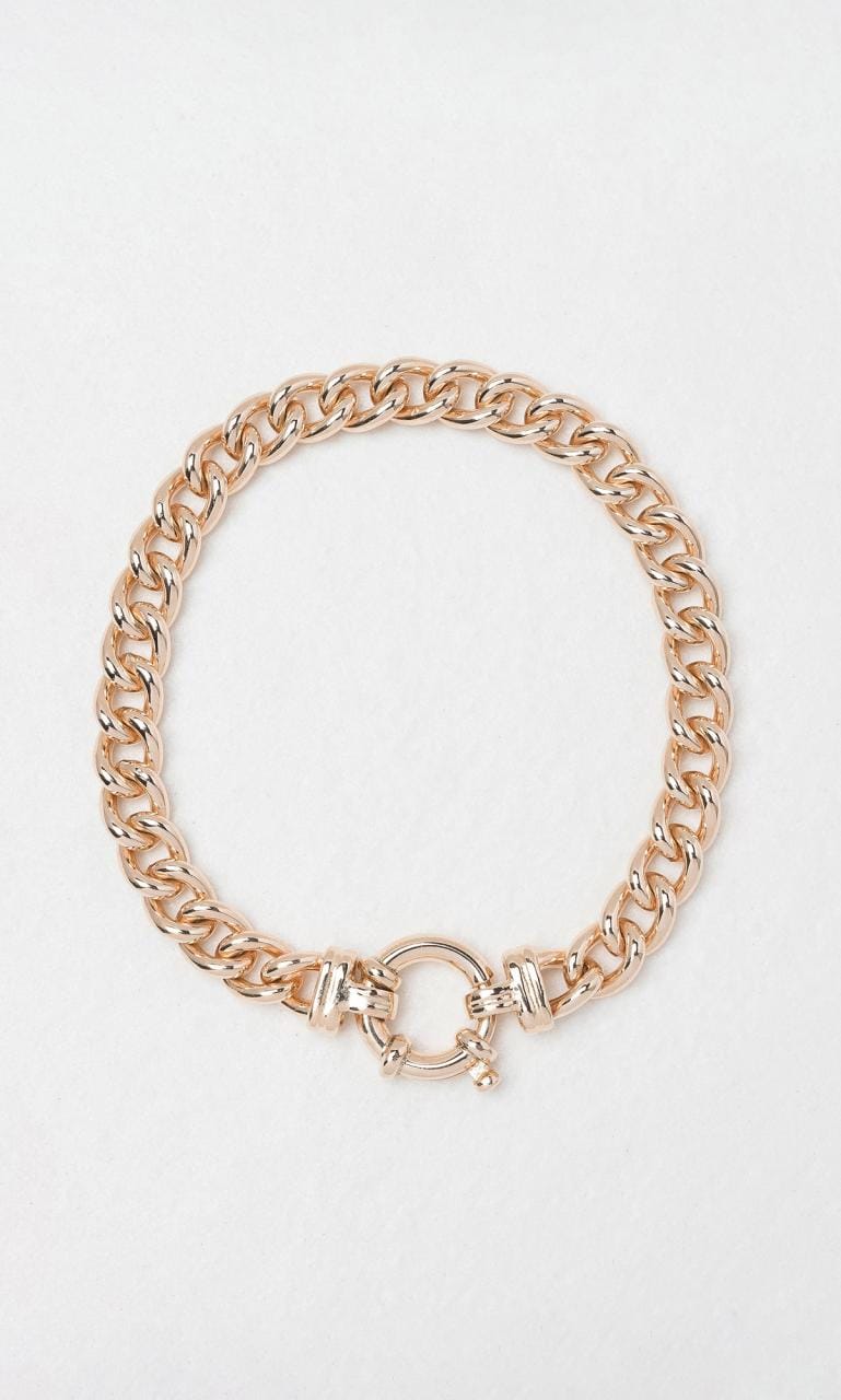 Hogans Family Jewellers 9K RG 19cm Curb Link Bracelet