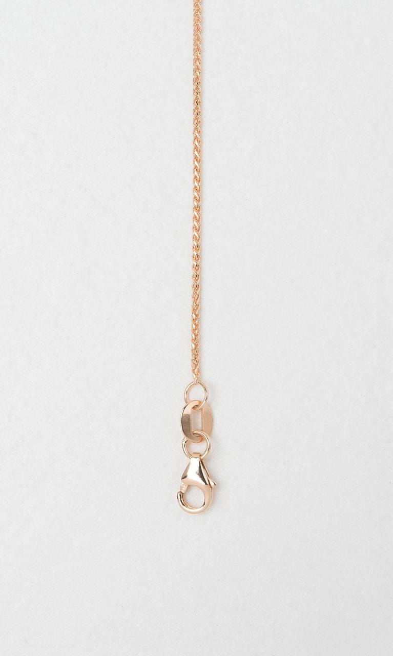 Hogans Family Jewellers 9K RG 45cm Foxtail Chain (1mm Thickness)