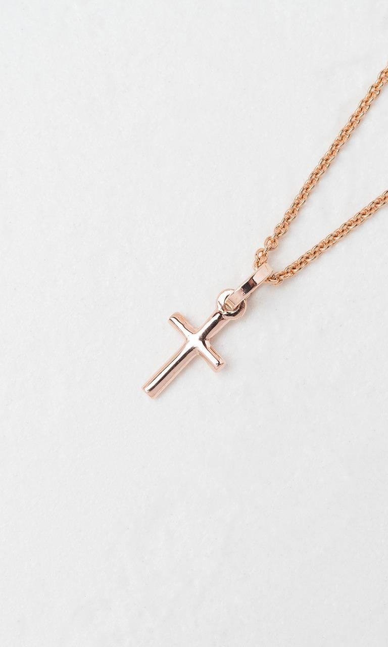 Hogans Family Jewellers 9K RG Cross Pendant