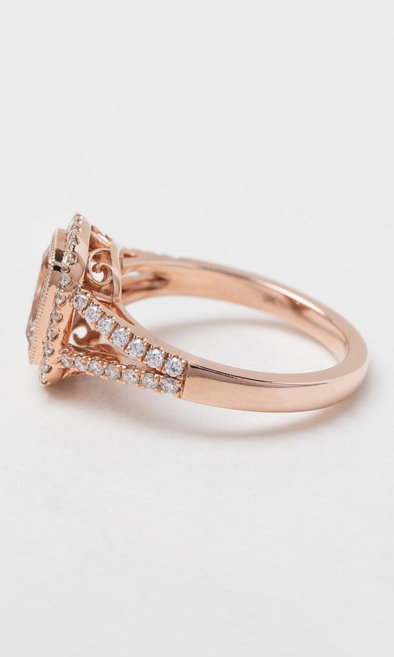 Hogans Family Jewellers 9K RG Cushion Cut Morganite Dress Ring