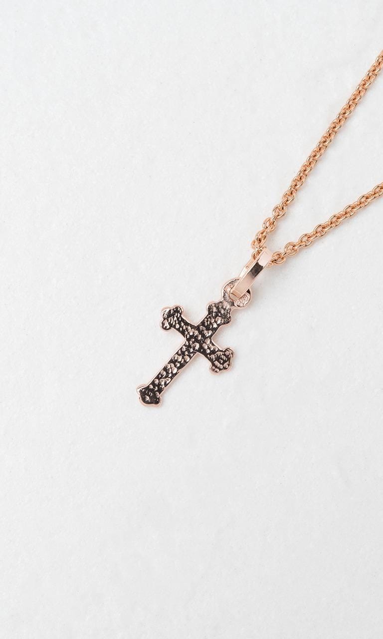 Hogans Family Jewellers 9K RG Decorative Cross Pendant