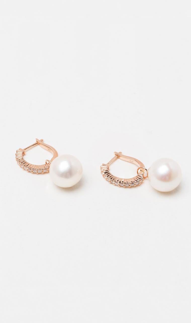 Hogans Family Jewellers 9K RG Freshwater Pearl Earrings