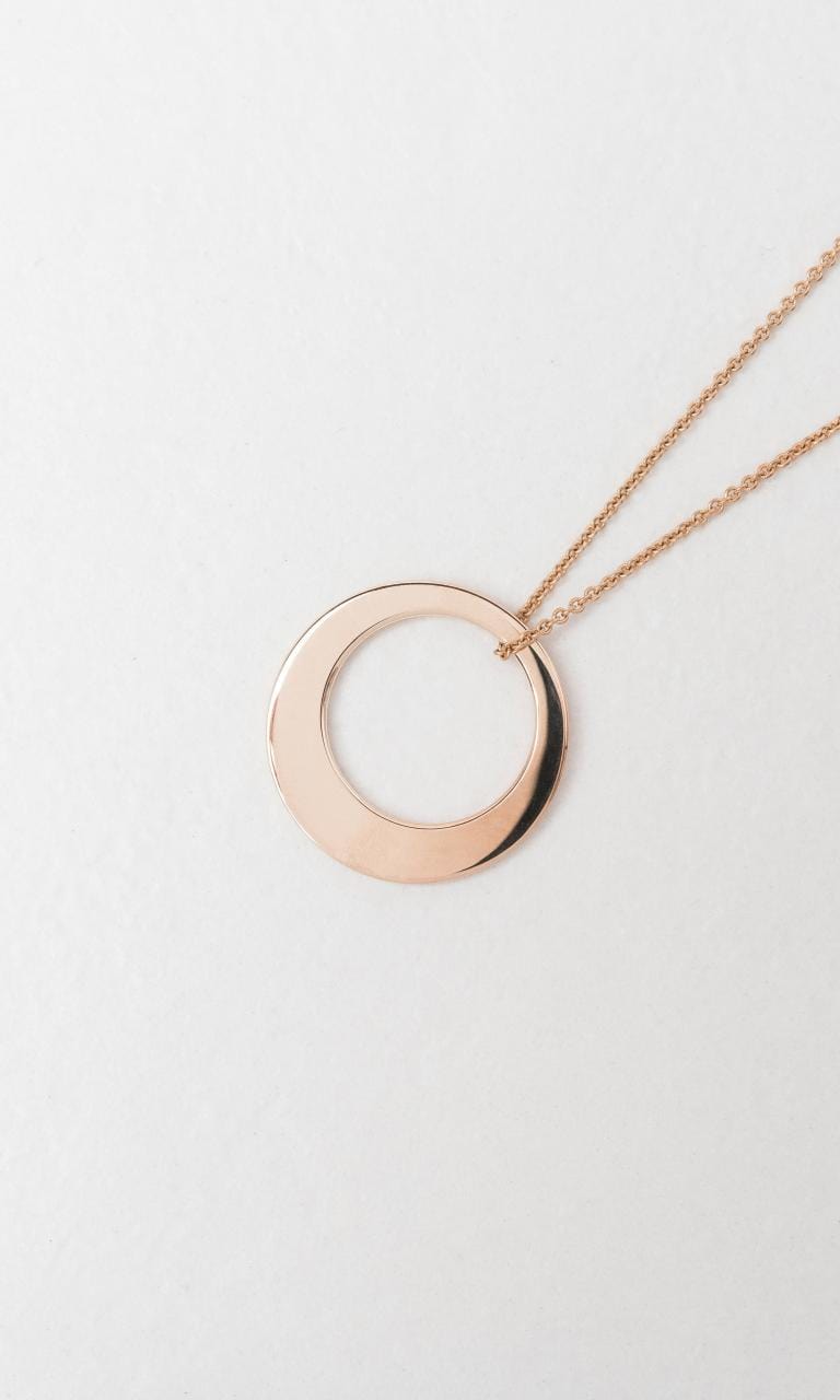 Hogans Family Jewellers 9K RG Off Centre Open Disc Pendant