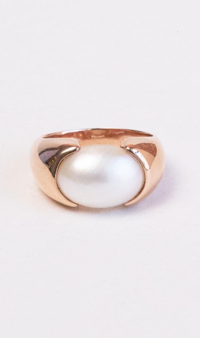 Hogans Family Jewellers 9K RG Oval Mabe Pearl Ring