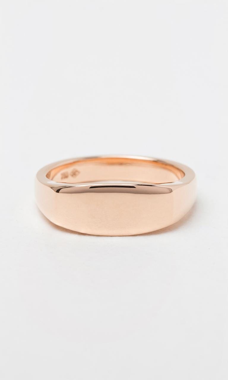 Hogans Family Jewellers 9K RG Rectangular Shape Gents Signet Ring