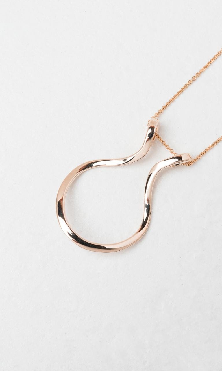 Hogans Family Jewellers 9K RG Round Ring Keeper Pendant