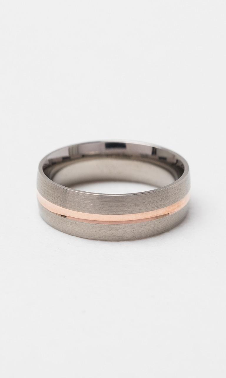 Hogans Family Jewellers 9K RG & Titanium 7mm Gents Band