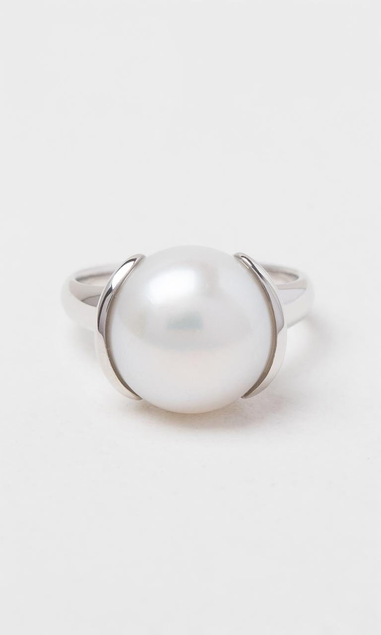 Hogans Family Jewellers 9K WG 12-13mm Freshwater Button Pearl Dress Ring