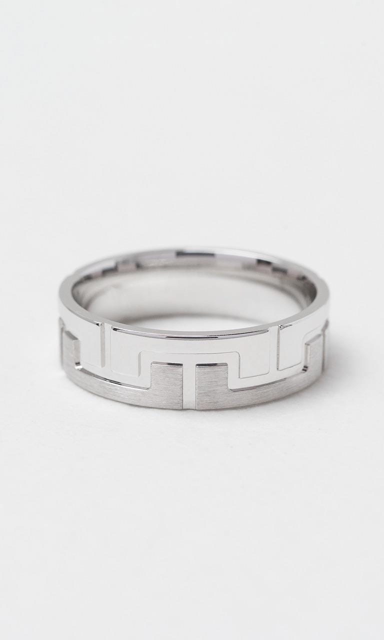 Hogans Family Jewellers 9K WG 6.5mm Decorative Gents Band