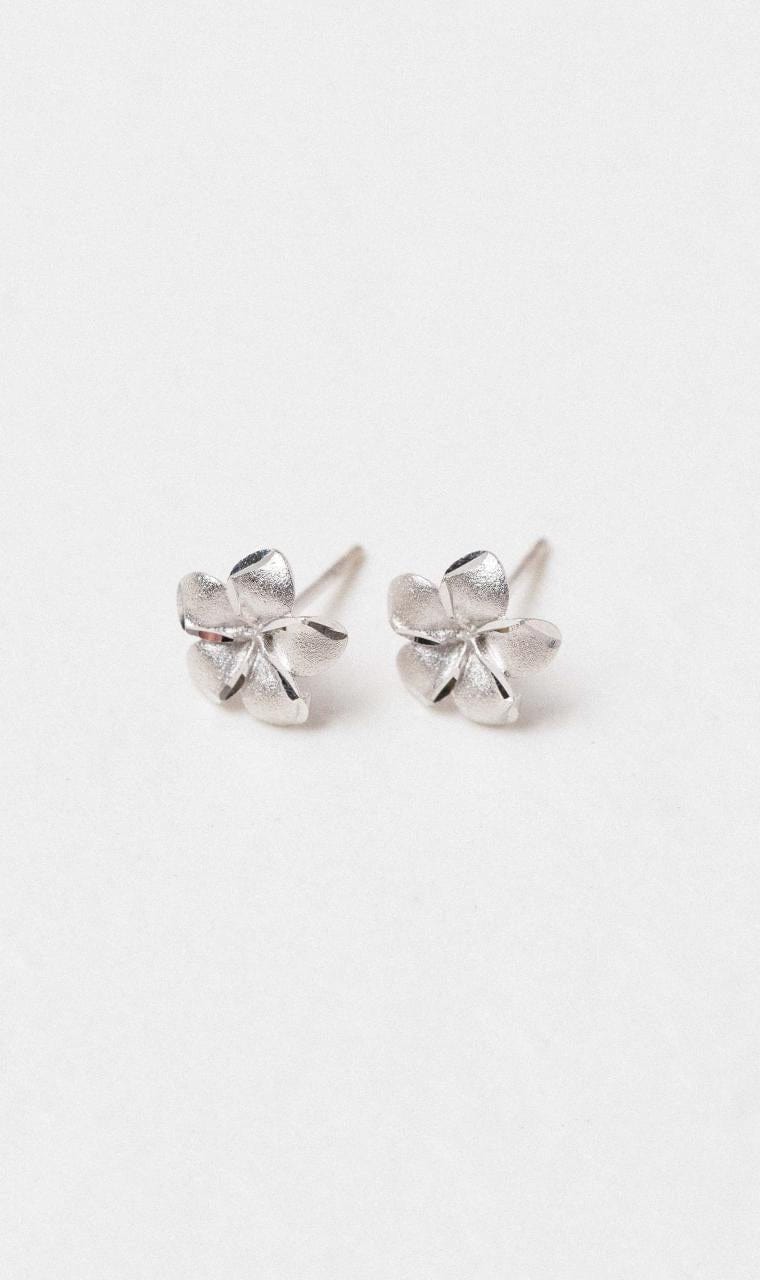 Hogans Family Jewellers 9K WG Flower Stud Earrings