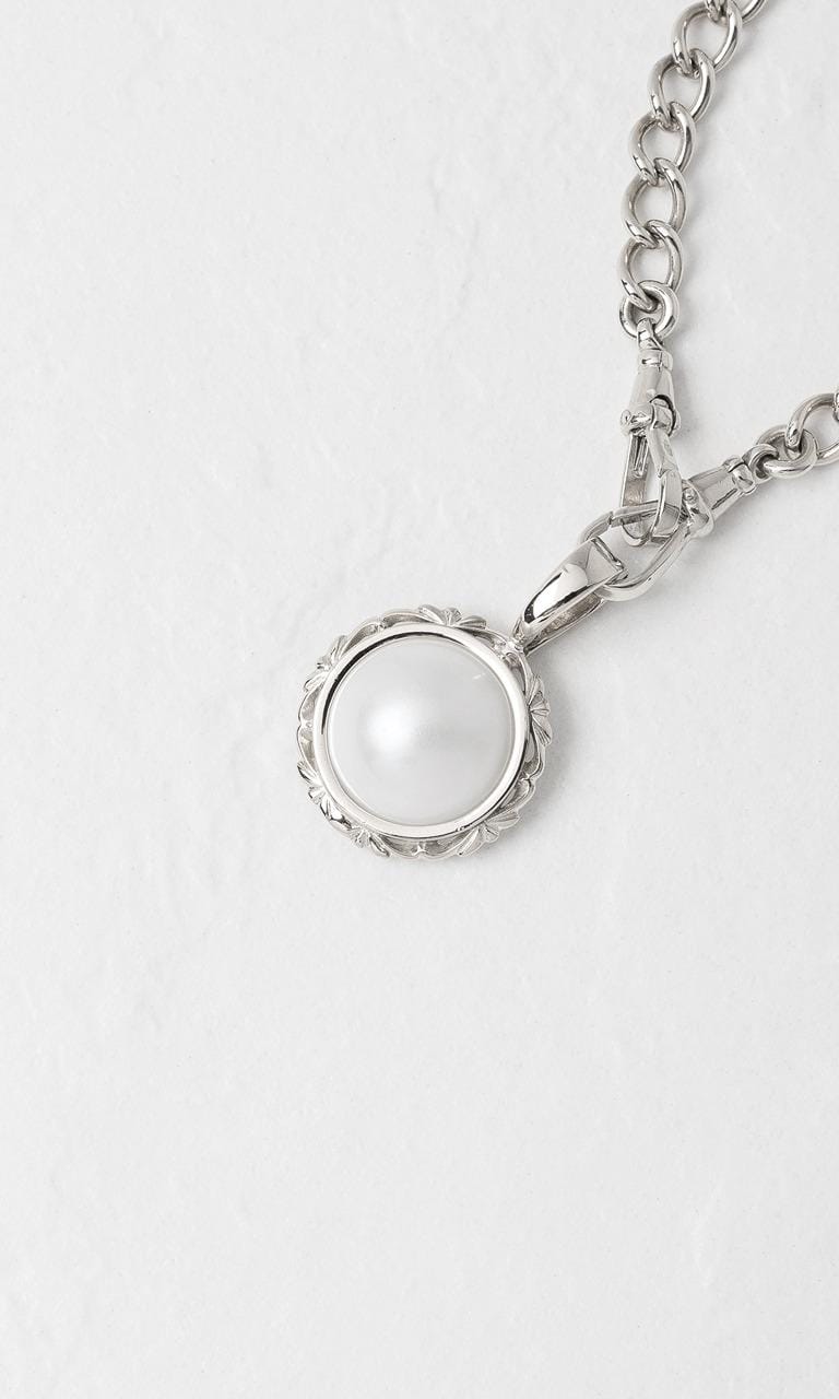 Hogans Family Jewellers 9K WG Mabe Pearl Enhancer Pendant