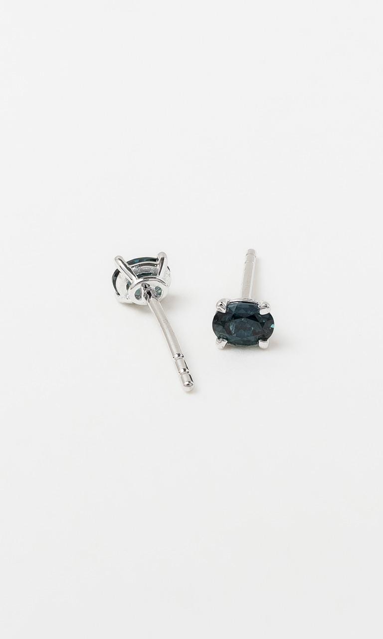 Hogans Family Jewellers 9K WG Oval Cut Sapphire Stud Earrings