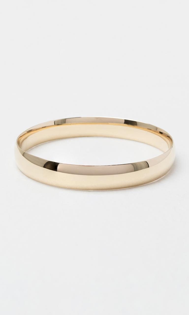 Hogans Family Jewellers 9K YG 12mm Plain Bangle