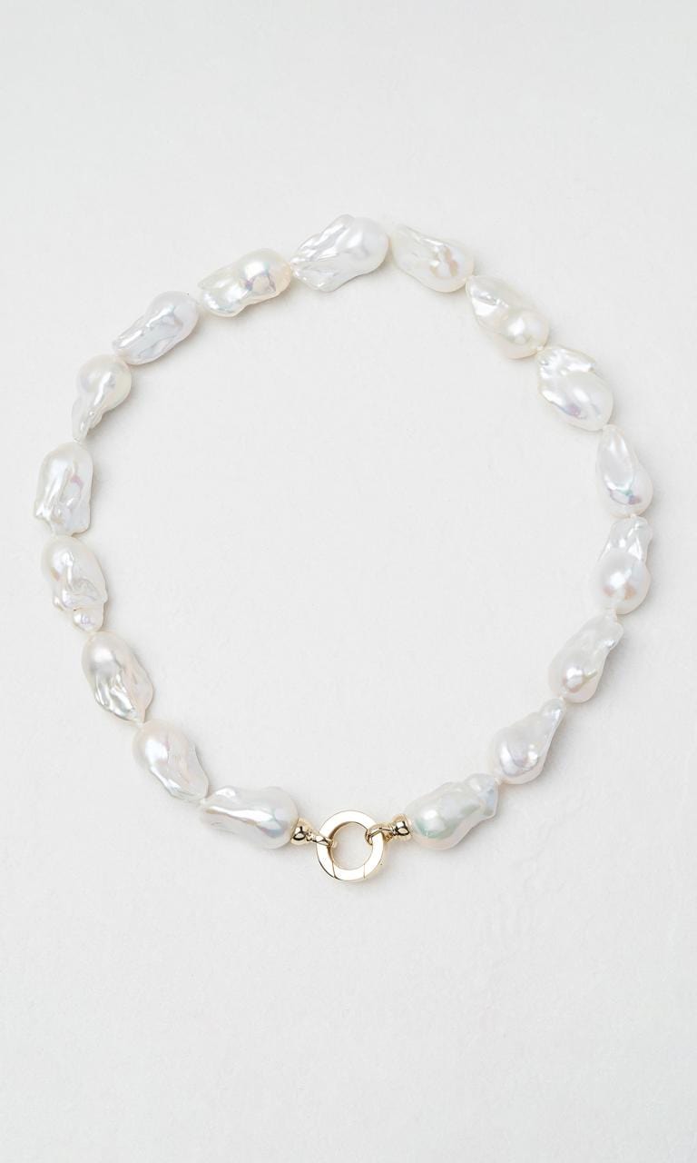 Hogans Family Jewellers 9K YG 13mm Baroque Pearl Necklace